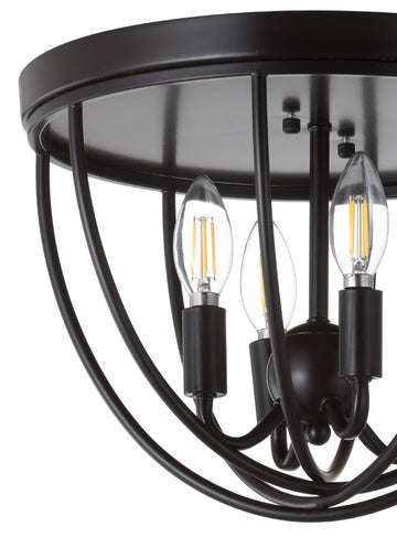 Peter 13.75" Metal LED Flush Mount - JONATHAN Y